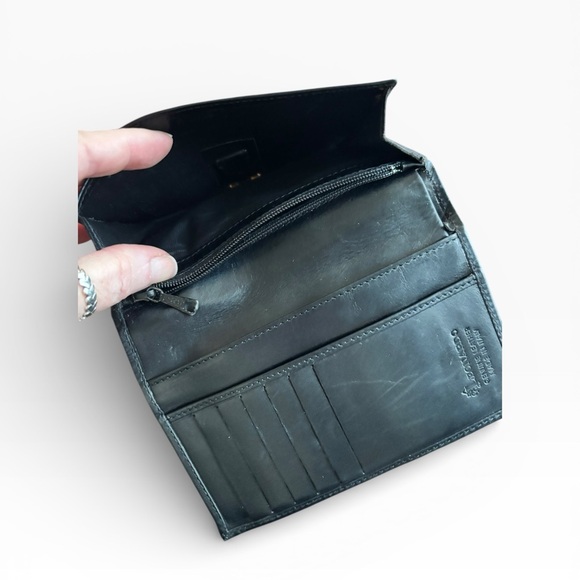 Leonardo - Made in Italy - Black Leather wallet - Picture 9 of 11